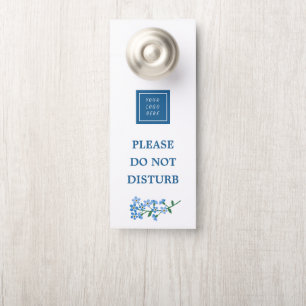 Forget Me Not Your Logo Do Not Disturb Door Hanger