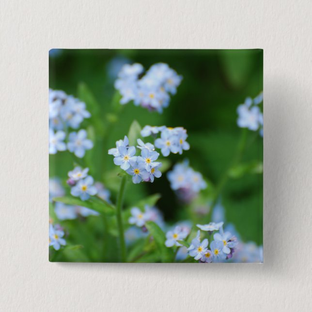 Forget Me Nots 15 Cm Square Badge (Front)