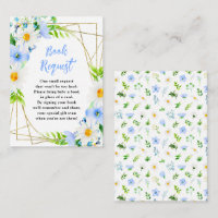 Forget-Me-Nots and Daisies Baby Book Request