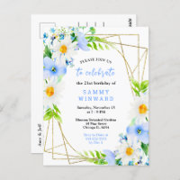 Forget Me Nots and Daisies Birthday Party