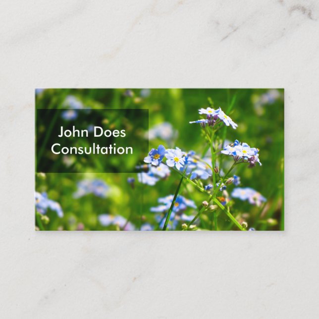 Forget Me Nots | Business Card | 3D Effect (Front)