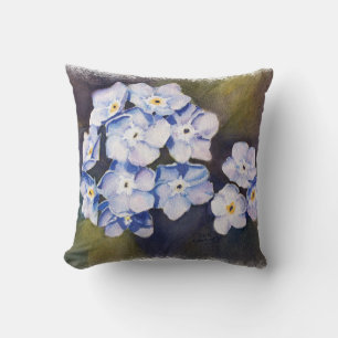 FORGET-ME-NOTS FLOWER DECORATIVE TOSS PILLOW