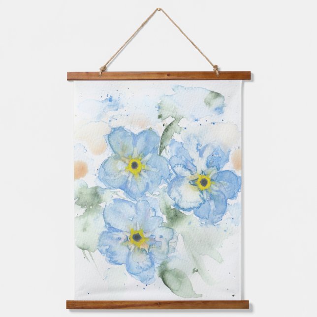 Forget Me Nots Hanging Tapestry (Front)
