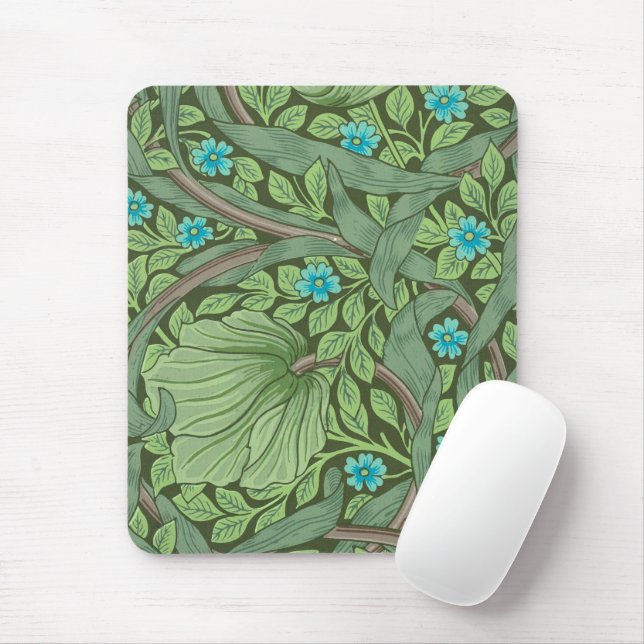 Forget-Me-Nots, Wallpaper by William Morris Mouse Pad (With Mouse)