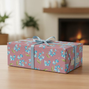 Forget-Me-Nots Wrapping Paper Sheets