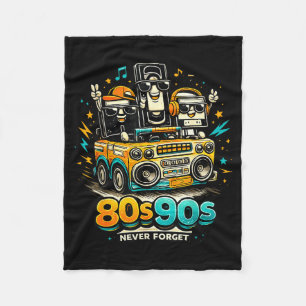 Forget mens cassette tape vhs music old school fleece blanket