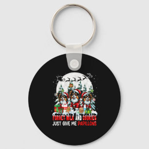 Forget Milk And Cookies Just Give Me Pallons Xmas  Key Ring