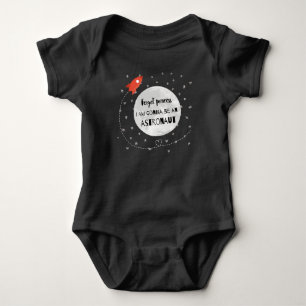 Forget princess astronaut Rakete Weltall Mond Baby Bodysuit