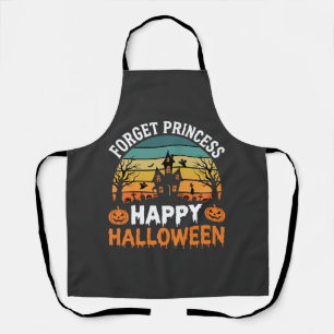 Forget Princess Happy Halloween Haunted House Desi Apron