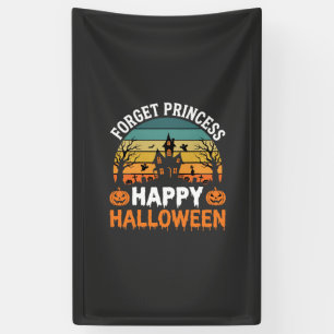 Forget Princess Happy Halloween Haunted House Desi Banner