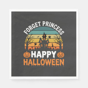 Forget Princess Happy Halloween Haunted House Desi Napkin