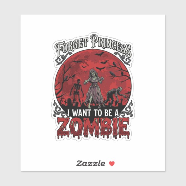 Forget Princess Zombie Blood Moon Graveyard Bats S (Sheet)
