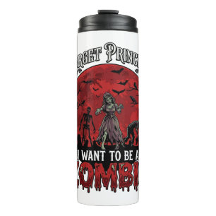 Forget Princess Zombie Blood Moon Graveyard Bats S Thermal Tumbler