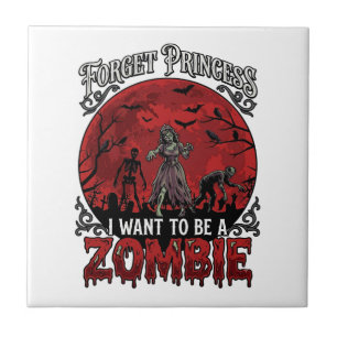 Forget Princess Zombie Blood Moon Graveyard Bats S Tile