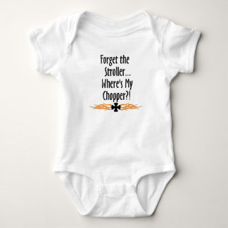 Forget Stroller...Where's My Chopper Baby Bodysuit