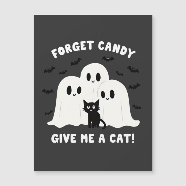 Forget The Candy Give Me A Cat Spooky Halloween  (Front)