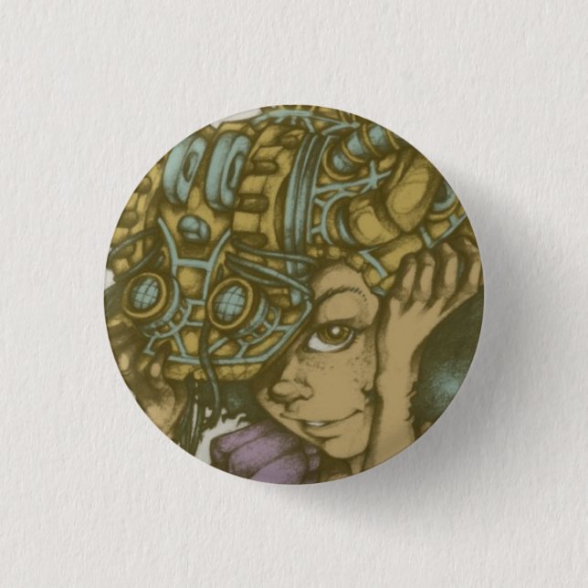ForgetMeNotHelmet 3 Cm Round Badge (Front)