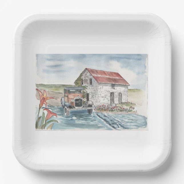 Forging Ahead Paper Plate (Front)