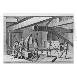 Forging an anchor, from 'Encyclopaedia' by Denis