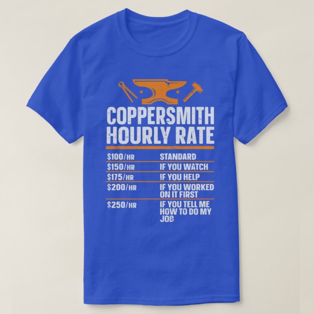 Forging Blacksmyth Blacksmith Coppersmith T T-Shirt (Design Front)