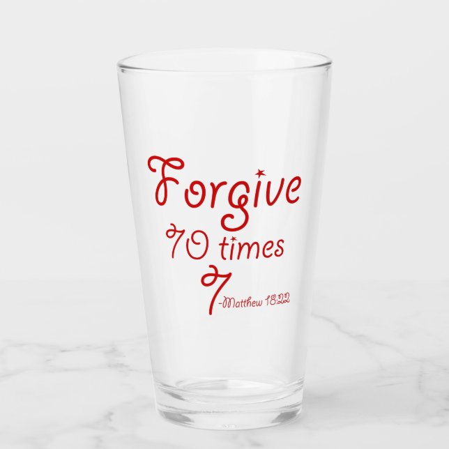 Forgive 70 X 7 Customise It add name or initials! Glass (Front)
