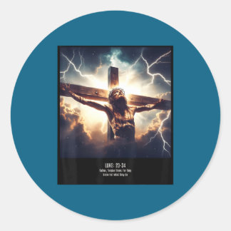 Forgive Know Not What Classic Round Sticker