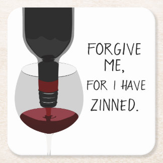 Forgive Me, For I Have Zinned Coasters