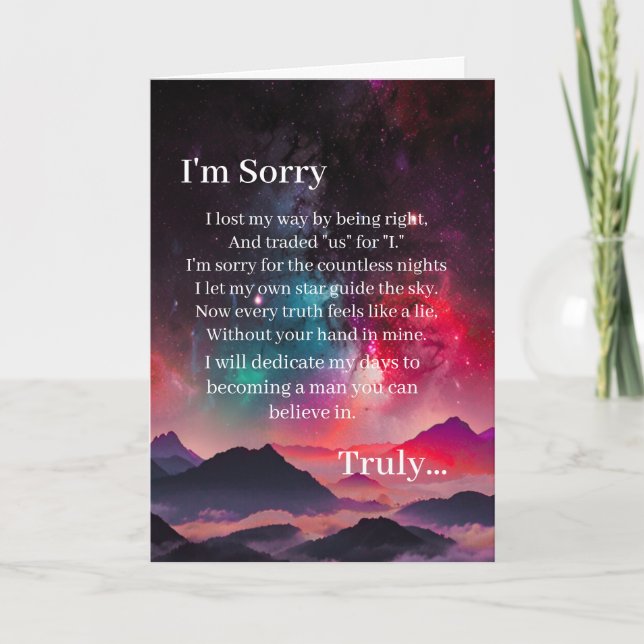 Forgive Me I'm Sorry Card (Front)