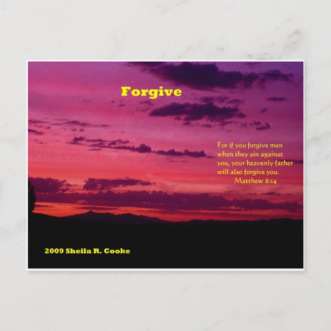 Forgive Postcard (Front)
