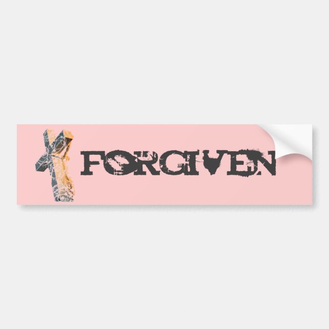 Forgiven Bumper Sticker (Front)