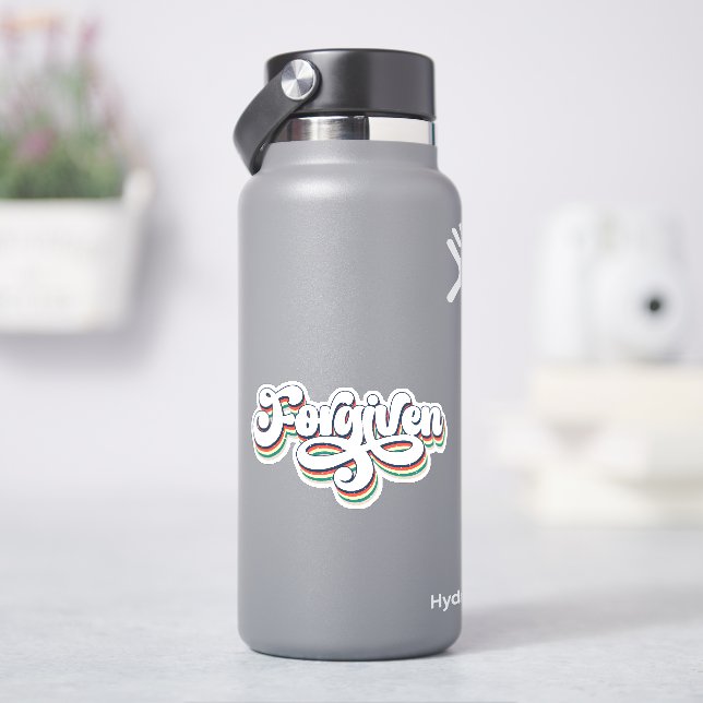 Forgiven Christian Believer Vinyl Sticker (HydroFlask)