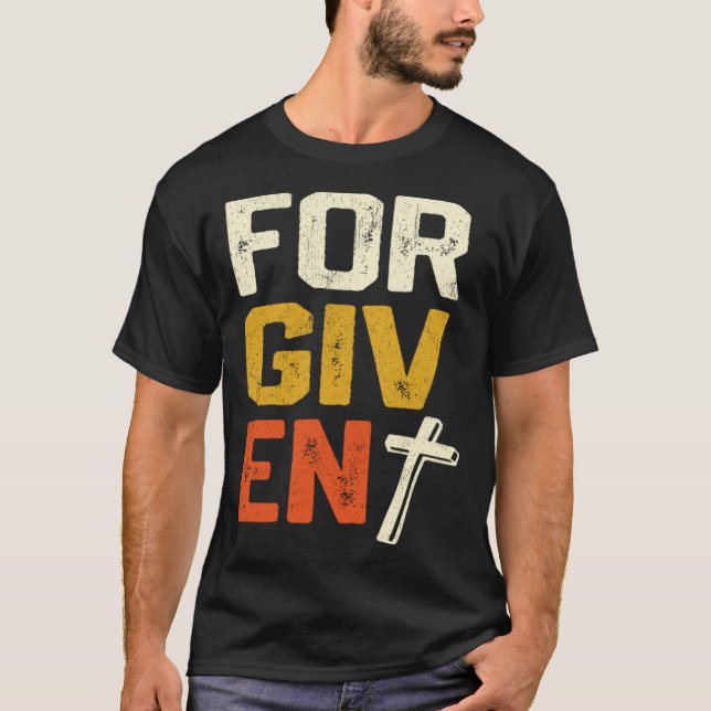 Forgiven Christian Faith Statement Pullover Hoodie (Front)