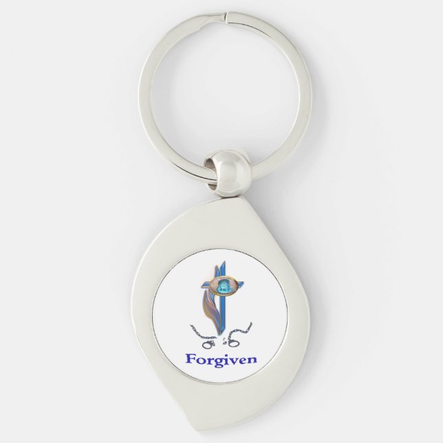 Forgiven christian key ring (Front)