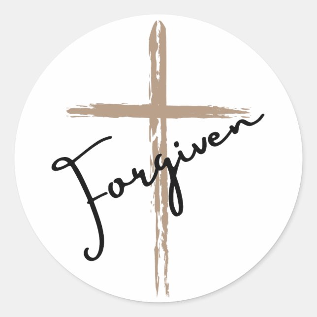 Forgiven Cross Stickers (Front)