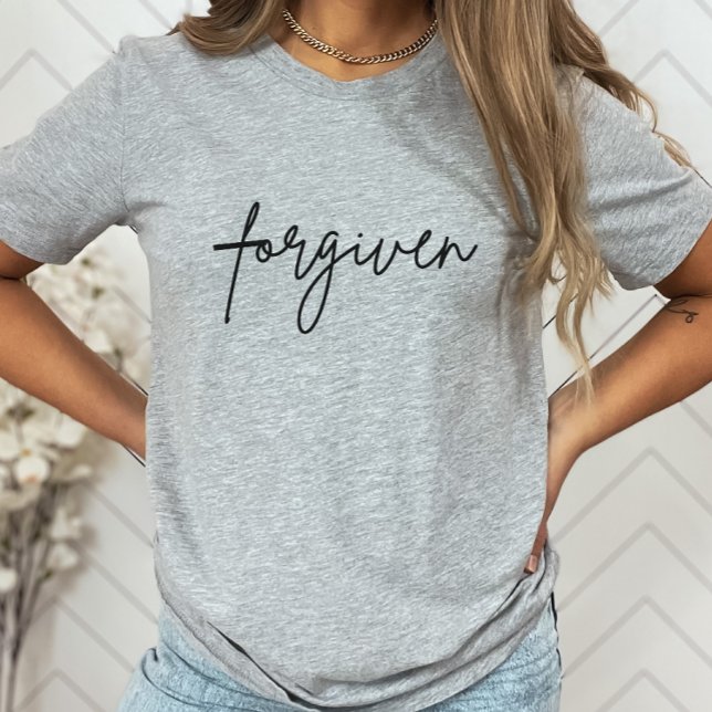 Forgiven Faith Top, Religious Christian T-Shirt (Creator Uploaded)