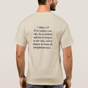 Forgiven Fan T-Shirt Jesus 1 John 1:9