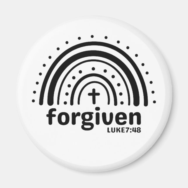 Forgiven Luke 7:48 Christian Magnet (Front)