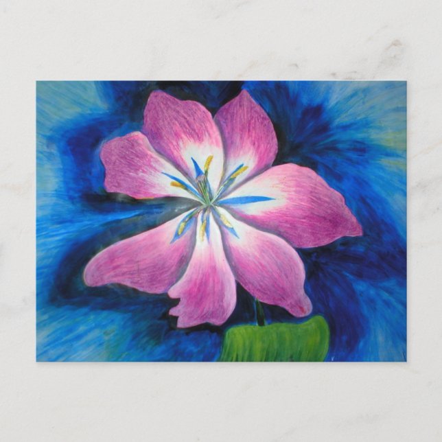 forgiveness flower affirmation postcard (Front)