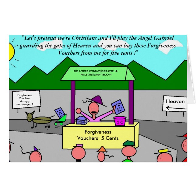 Forgiveness for a price (Front Horizontal)