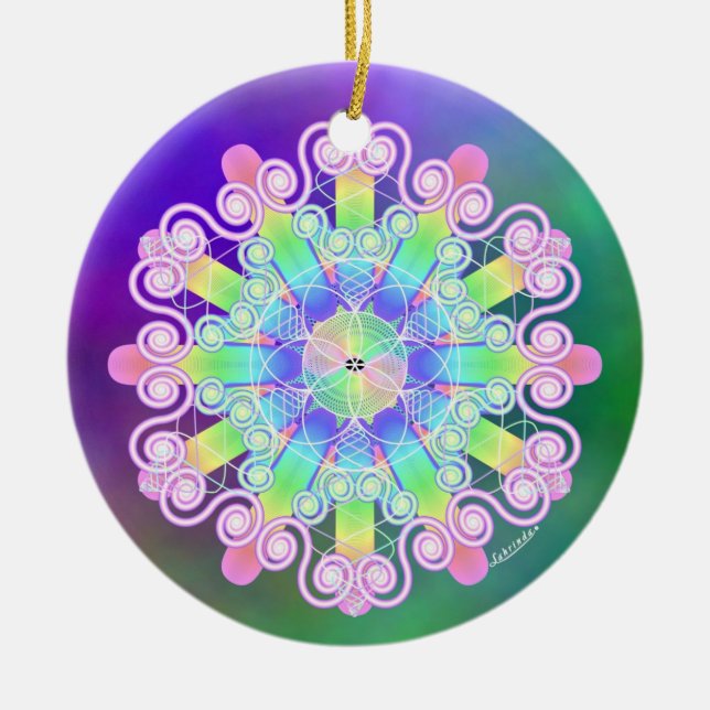 Forgiveness/Gently Ceramic Tree Decoration (Front)