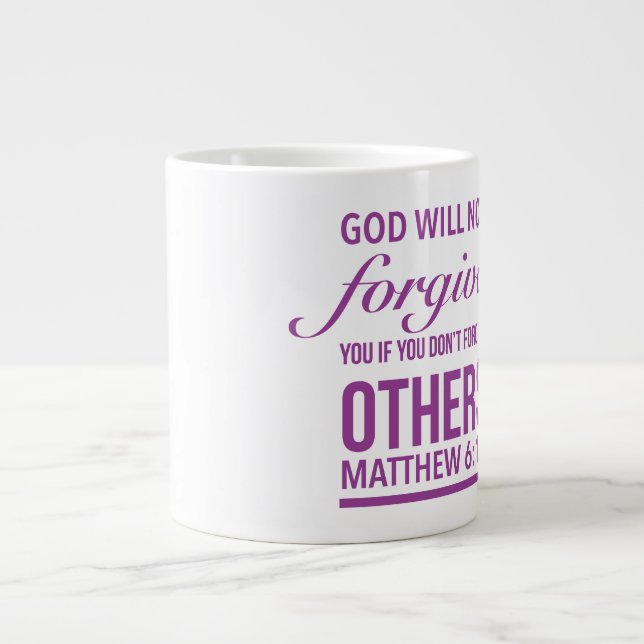 Forgiveness - Jumbo Mug (Front)