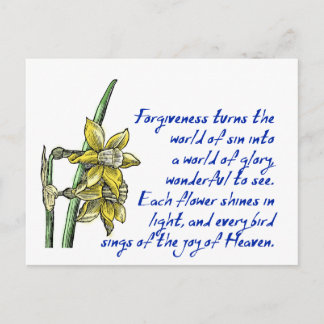 Forgiveness postcard