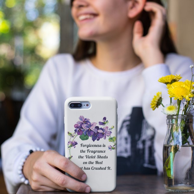 Forgivenss is the Fragrance the Violet Sheds Square Sticker (Creator Uploaded)