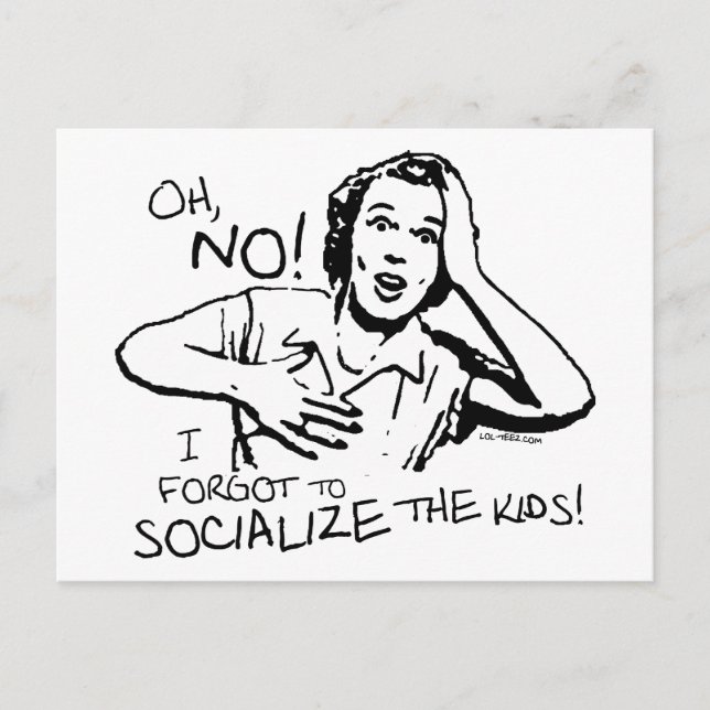 Forgot the Socialisation Postcard (Front)