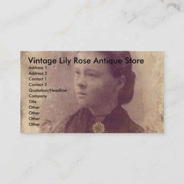 Forgotten Business Card (Front)