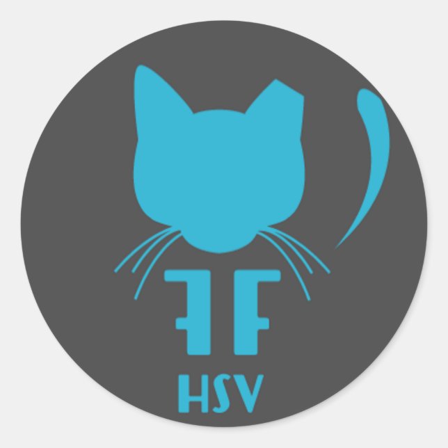 Forgotten Felines of HSV Logo Sheet of Stickers (Front)