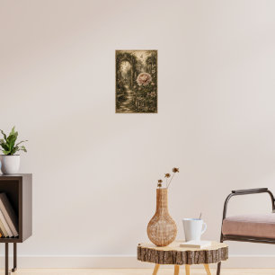 Forgotten Garden Peony Vintage Botanical Wall Art