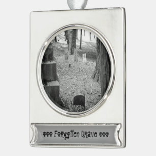 Forgotten Grave Silver Plated Banner Ornament
