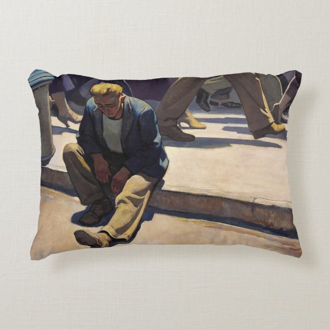 Forgotten Man by Maynard Dixon Decorative Cushion (Front)