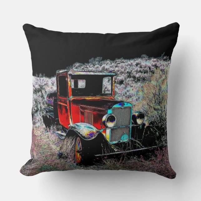 Forgotten - Old Vintage Truck Cushion (Front)